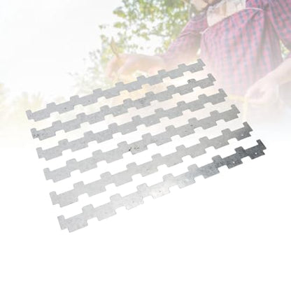 HERCHR Beehive Frame Strips, Pack of 10 Metal Beehive Frame Strips Spacers Beekeeper Beekeeping Tool Equipment Bee Hive Box Spacing Tool Replacement for Beekeepers