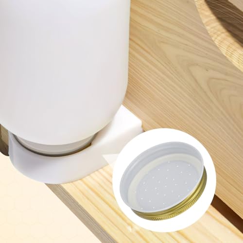Toddmomy Bee Water Feeder Lid 2.87 Inch Beekeeping Entrance Feeder Cover for Honeybee Hive Watering Device and Beekeeper Tool