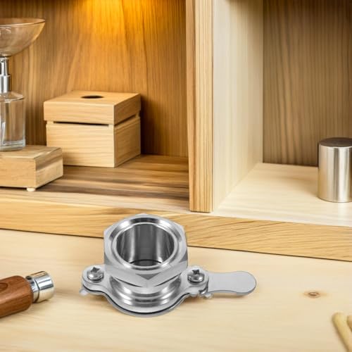 SEWACC Stainless Steel Honey Gate Valve and Honey Tap for Beekeeping Extractor Bottling Equipment Liquid Dispensing Valve Compatible with Gallon Buckets for Harvesting