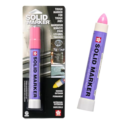 Sakura Solid Paint Markers - Permanent Marker Pens - Window, Wood & Glass Marker - Fluorescent Pink - 1 Pack - color: Fluorescent Pink