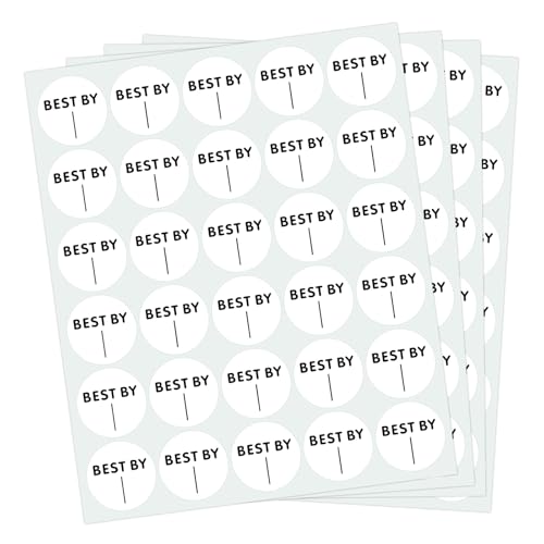 600PCS Expiration Date Pantry Labels, 1 Inch Circle Dot Small Blank Expiration Date Food Stickers, Best by Labels for Food-Containers, Storage, Freezer, Restaurant Food-Saver, Food-Service Prep