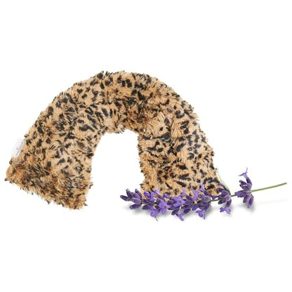 warmies Microwavable Neck & Shoulder Wrap - Lavender-Scented Heated Neck Wrap - Soothing Microwave Heating Pad - Weighted Heat Pack for Aches & Pain - Leopard - color: Leopard