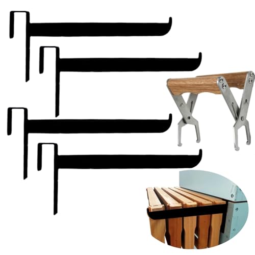 2 Sets Beehive Frame Holder with Beehive Frame Gripper, Metal Bee Hive Stand, Adjustable Metal Hive Stand for Beekeeper