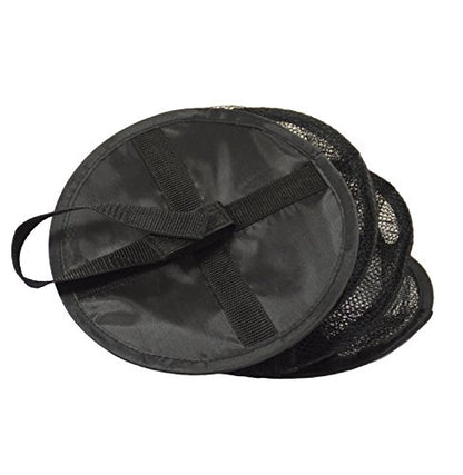 9 Inch 7 Level Micro Hanging Dry Net Indoor/Closet Drying Rack for Herbs, Organizer, Freshner - Black Mash Screen with Top-to-Bottom Zipper - Apartment Size with Zipped Storage Pouch - size: 7 Level Net