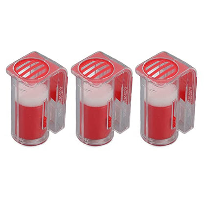 Queen Bee Marking Cage, Premium Durable Plastic Plunger Style One Handed, Queen Catcher Tool, Mesh Grid for Safe Efficie - color: Red