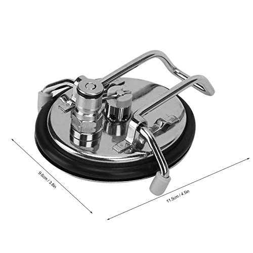 Homebrew Carbonation Keg Lid with 0.5 Micron Stainless Steel Carbonation Stone Replacement Compatible with Pepsi Kegs