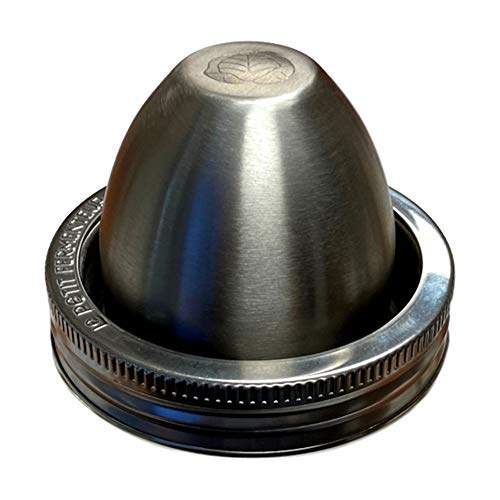 ChouAmi (The Little Fermenter) Stainless Steel Fermenting Lid for Le Parfait Glass Canning Jars (Device Only)