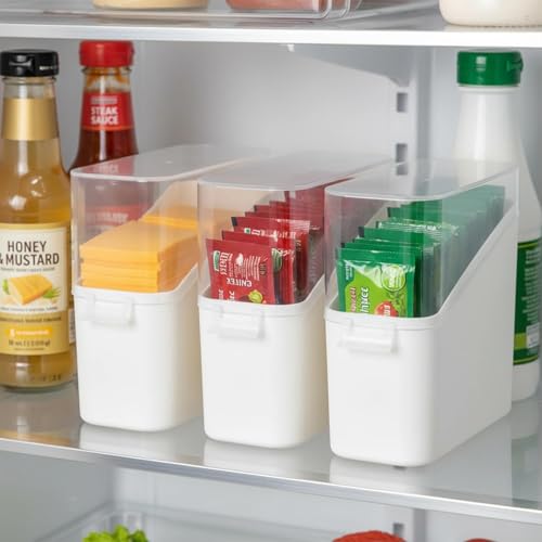 1pcs Sliced Cheese Container for Fridge, Airtight Clear Slice Holder Box — Compact, Stackable, Fresh-Keeping Storage for Refrigerator