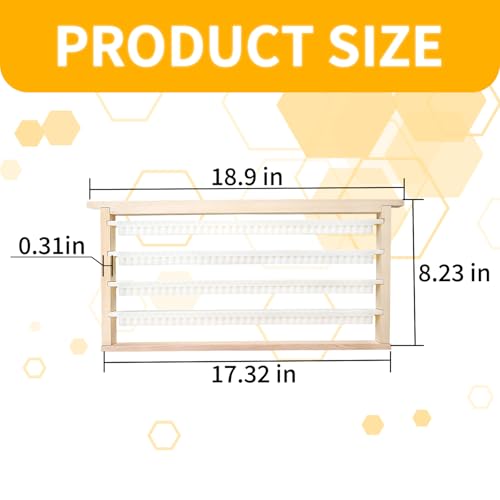 Beekeeping Queen Cell Cup Holder Frame Bar Set Double Row Royal Jelly Storage Strips for Beekeeping