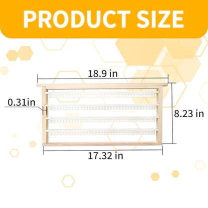 Beekeeping Queen Cell Cup Holder Frame Bar Set Double Row Royal Jelly Storage Strips for Beekeeping