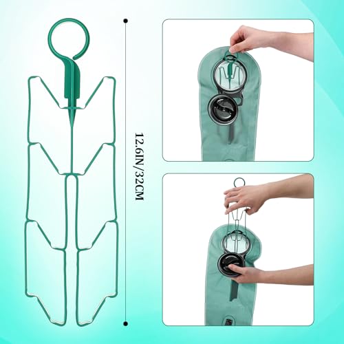 Patelai 8 in 1 Hydration Bladder Cleaning Kit Includes 3 Different Brushes and Drying Collapsible Bladder Frame, Water Reservoir Backpack Cleaning Kit - color: Green