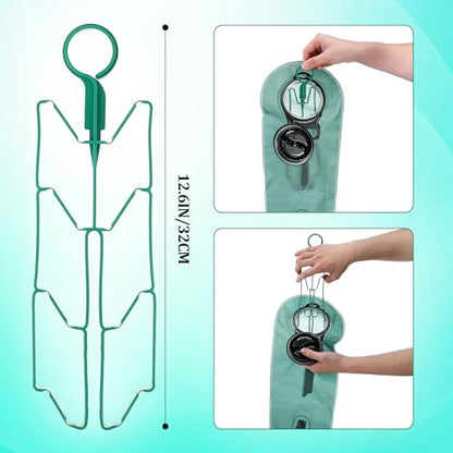 Patelai 8 in 1 Hydration Bladder Cleaning Kit Includes 3 Different Brushes and Drying Collapsible Bladder Frame, Water Reservoir Backpack Cleaning Kit - color: Green