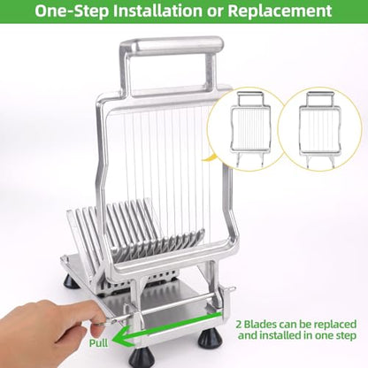 Commercial Cheese Slicer With Wire1 cm & 2 cm Cheese Cutter Butter Cutting Board Machine Aluminum Alloy Commercial Cheese Slicer with 316 Stainless Steel Wire Kitchen Cooking Baking Tool - size: 0.39" & 0.78"