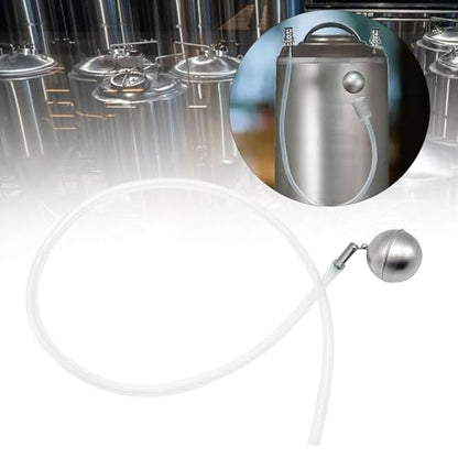 Beer Keg Ball Float Silicone Tube Stretchability Metal Homemade Ball for Conical Rounder Fermenter Attachments, Float Ball - size: Float ball
