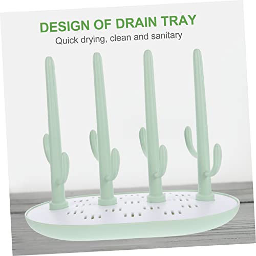 Toddmomy Plastic Bottle Drying Rack Space-Saving Organizer for Milk Bottles and Pacifiers Durable Material Easy to Install and Clean for Feeding Accessories
