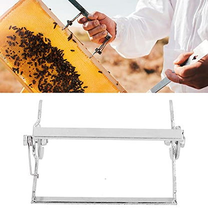 Stainless Steel Bee Frame Lifter, Non Slip Handle Comb Clip Grip Tool for Removing Beehive Frames Beekeeping Equipment