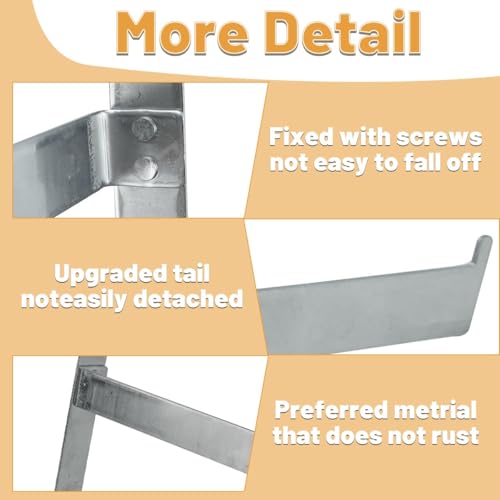 4 Pcs Upgraded Beehive Frame Holder, Stainless Steel Bee Hive Stand, Beehive Frame Perch-Supports 5 Beehive Frame Perch for Beekeeper Hive Tool