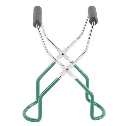 flexman Canning Jar Lifter, Multifunctional Stainless Steel Antiscalding Tray Dish Clamp with Grip Handle, Kitchen Tool for Homes Restaurants Collect Cans (Green) - color: Green