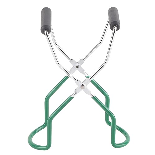 flexman Canning Jar Lifter, Multifunctional Stainless Steel Antiscalding Tray Dish Clamp with Grip Handle, Kitchen Tool for Homes Restaurants Collect Cans (Green) - color: Green