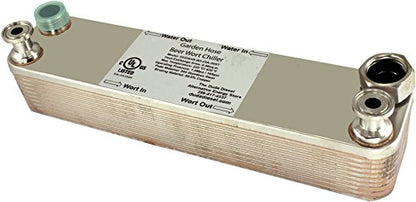 Duda Energy HX3620BWGH:M050 Male Npt Ports Copper Brazed Heat Exchanger