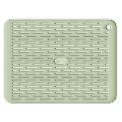 ME.FAN Silicone Dish Drying Mat for Kitchen Counter, Dish Drying Pad for Sink, Refrigerator or Drawer, Countertop Protection Pad M - 16''×12'' - Desert Sage - size: 12" x 16"