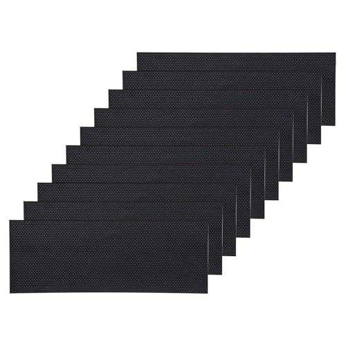 POLLIBEE Beehive Foundation, 5-5/8-Inch Medium Black Foundation, 10 Pcs Bee Hive Beeswax Coated Foundation Sheet,Bee Waxed Foundation Sheets for Bee Frame - color: Super-Black