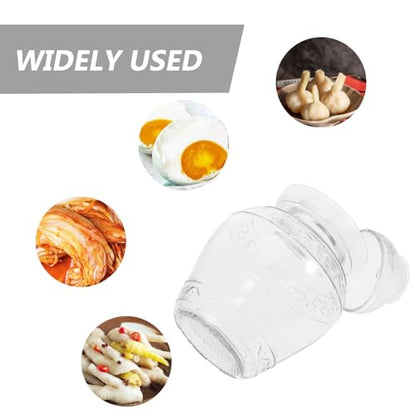 Sealed Glass Pickle Jar Large Capacity 3-jin Food Storage Canister Thickened Water-tight Fermentation Crock for Household Kimchi and Sauerkraut Preservation