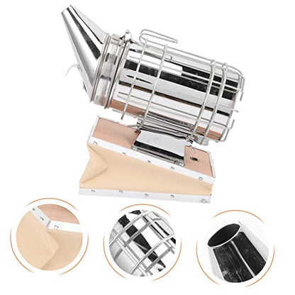 Totority Beekeeping Tool Smoker Gun Beehive Smoker Heat Shield Bee Keeping Tools for Apiculture