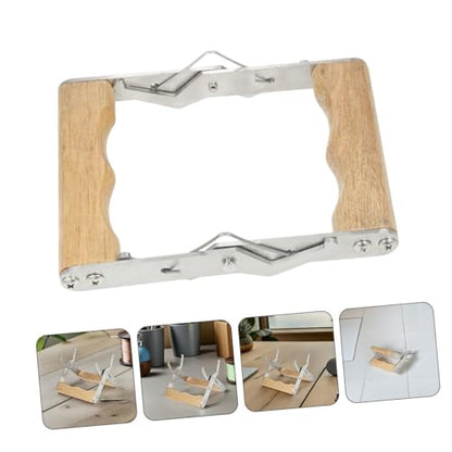 balacoo 4pcs Beekeeping Frame Gripper and Hive Lifter Clamp Set with Wood Handle for Beehive Frame Holder Grip – Essential Beekeeping Tool for Hive Inspection and Honey Harvesting