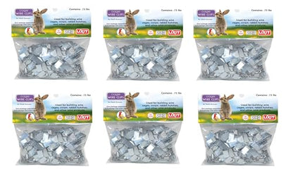 Lixit® Metal Wire J Cage Clips for Assembling and Repairing Rabbit Hutes, Home and Furniture Upholstery - Made in USA (4.5 Pounds) - size: 4.5 Pounds