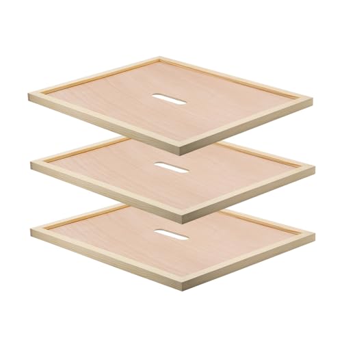 3pcs Beehive Inner Cover 10 Frame with Notch,Internal Bee Feeders Beehive Inner Covers,Bee Hive Notched Inner Cover for Beekeeping Tool
