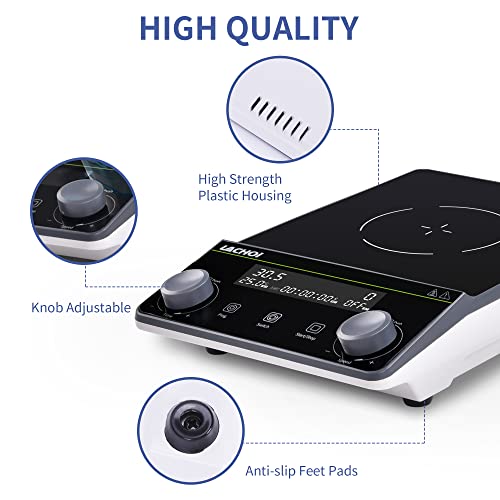 Magnetic Stirrer 5.9 inch Magnetic Stir Plate with stir bar LCD Display 100-1600RPM Max Stirring Capacity 5000ml Digital Magnetic Stir Plate Magnetic Mixer Lab Stirrers(No Heating) - size: 5L-1