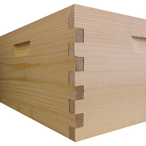 Amish Made in USA Complete Langstroth Beehive - The Starter Kit (Full Hive with 1 Deep & Accessories)