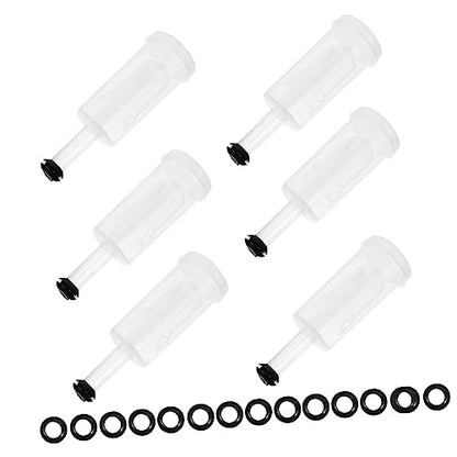 DECHOUS 3-Piece One-Way Brewing Stopper Set Silicone Air Locks for Fermentation Sturdy Brewing Stoppers Lids for Home Supplies
