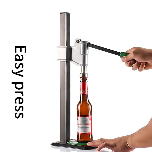 TsoLay Manual Capper, Bench Beer Bottle Capping Machine with with Non-Slip Handle and Base, Sealing Width 26mm-29mm, Adjustable Height and Easy Pressing, Suitable for Soft Drinks, Home Brews and Beer