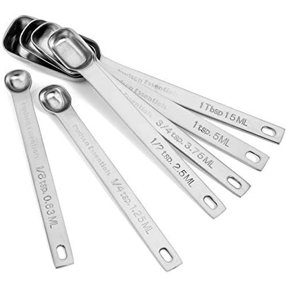 Hudson Essentials Stainless Steel Measuring Cups and Spoons Set (15 Piece Set) - size: 15 Piece Set