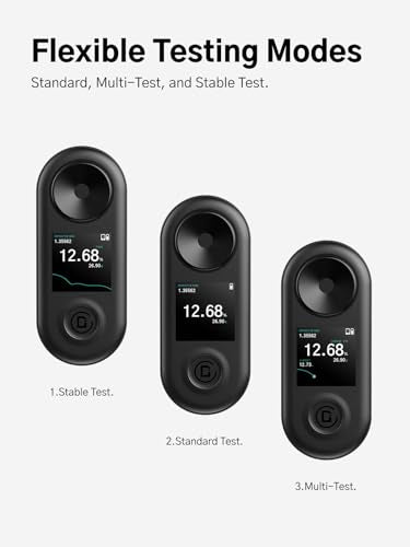 R2 Extract Coffee TDS Refractometer, 0-30% Range, ±0.02% Precision, Portable, Waterproof, Rechargeable, Ideal for Pour Over, Espresso, and Coffee Enthusiasts