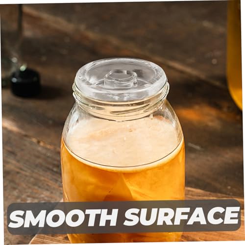 VICASKY Wide Mouth Mason Jar Fermenting Weight Heavy Glass Fermentation Lid for Pickles Sauerkraut Kimchi Reusable Household Fermenting Lid for Wide Mouth Jars Practical Canning Accessory