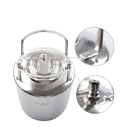 2.5 gallon 10L Cornelius style stainless steel Beer Keg & Faucet Tubing Kit & Co2 Regulator Dual Gauge