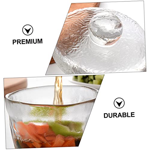 Mikinona Transparent Pickle Jar with Airtight Lid 5.11 Inch Kimchi Storage Container Kitchen Food Preservation Storage Canister for Home Use