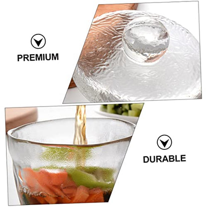 Mikinona Transparent Pickle Jar with Airtight Lid 5.11 Inch Kimchi Storage Container Kitchen Food Preservation Storage Canister for Home Use