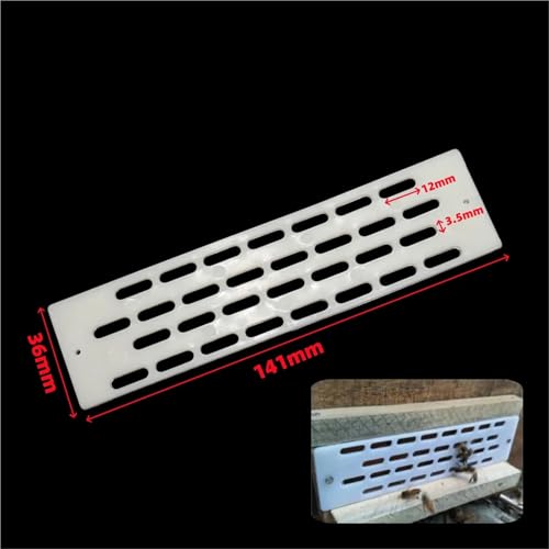 Bee hive Entrance Reducer 100pcs Bee Queen Prevent Escape Tablets White Plastic Hive Anti Escape Spacer Frame Nest Door Plate Profession Beekeeping Tools White for Swarm Trap Hive Trap