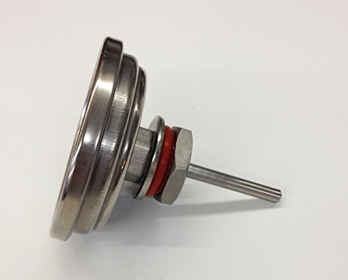Quick Fit 2 In. Weldless Stainless Steel Thermometer for Home Brewing