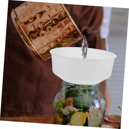 Extra Large Funnel Wide Mouth Sturdy Plastic for Canning Sediment Removal Kitchen Use Reusable