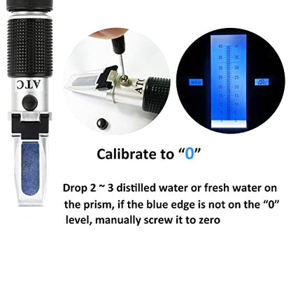 DEF Refractometer for Measuring Diesel Exhaust Fluid Concentration of Diesel Engines Refractometer 0-40% AdBlue Urea Concentration Refractometer with ATC Automatic Temperature Compensation - color: DEF Refractometer 0~40%