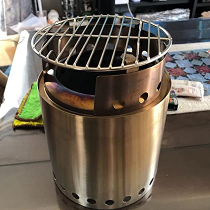 CAMPINGMOON Round Roasting Baking Steaming Cooling Rack Cooking Grid Grill Stainless Steel Fits for Dutch Oven (Diameter φ6.7inch, W17) - color: Dia 6.7 inches, W17