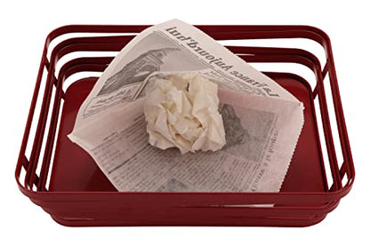 G.E.T. 4-TF1600 12" x 12" White Food-Safe French Newsprint Liner, Food Basket Liner, Deli Wrap, Clipper Mill (Pack of 1000) - color: French Newsprint, size: 12" x 12", style: 1000 Sheets