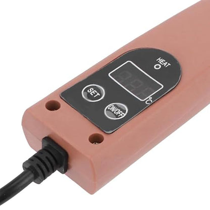 Electric Honey Uncapping Knife, Stainless Steel Electric Honey Cutter, 50-180℃ Temperature Control, Wood Handle Stainless Steel Blade, Digital Display for Professional Beekeeper