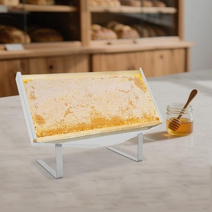 Honeycomb Frame Display Stand,Stainless Steel Honey Uncapping Holder Frame Holder,Beekeeping Honeycomb Holder Stand for Apiaries,Beekeeping Workshops,Honey Stores