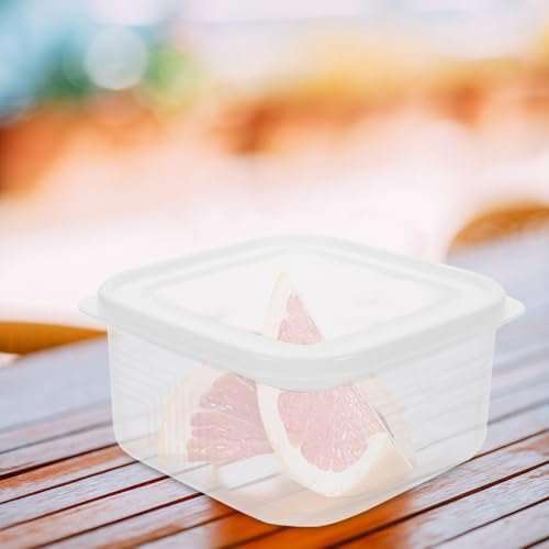 balacoo Airtight Cheese Bread Preservation Box 800ml with Lid Reusable Fruit Sealing Container Food Holder for Refrigerator Storage and Snack Keep Fresh